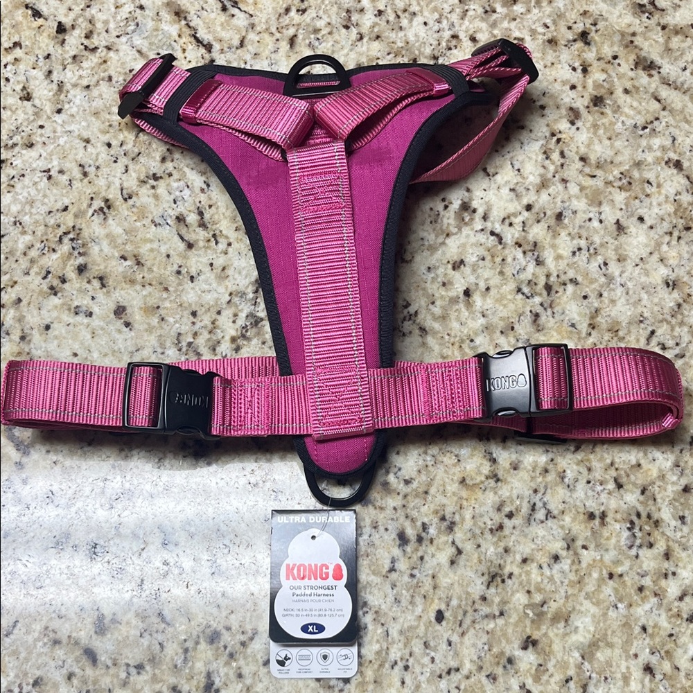 KONG Fuchsia Dog Harness